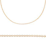 14K Rose Gold Cable Chain