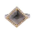 Kite-Shaped Diamond Ring