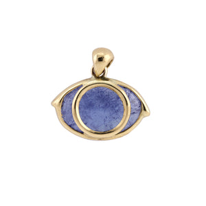 
            
                Load image into Gallery viewer, Front-facing view of Third Eye Charm with Tanzanite by Rachel Atherley
            
        