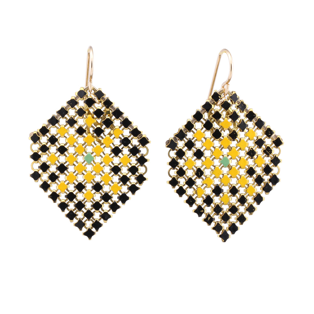 Front-facing view of Asterisk Earrings by Maral Rapp
