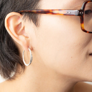 
            
                Load image into Gallery viewer, Beth Hoop by Betsy Barron worn on model&amp;#39;s right ear.
            
        