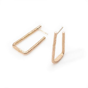 
            
                Load image into Gallery viewer, Tallboy Hoop earrings by Betsy Barron Jewellery in rose gold
            
        