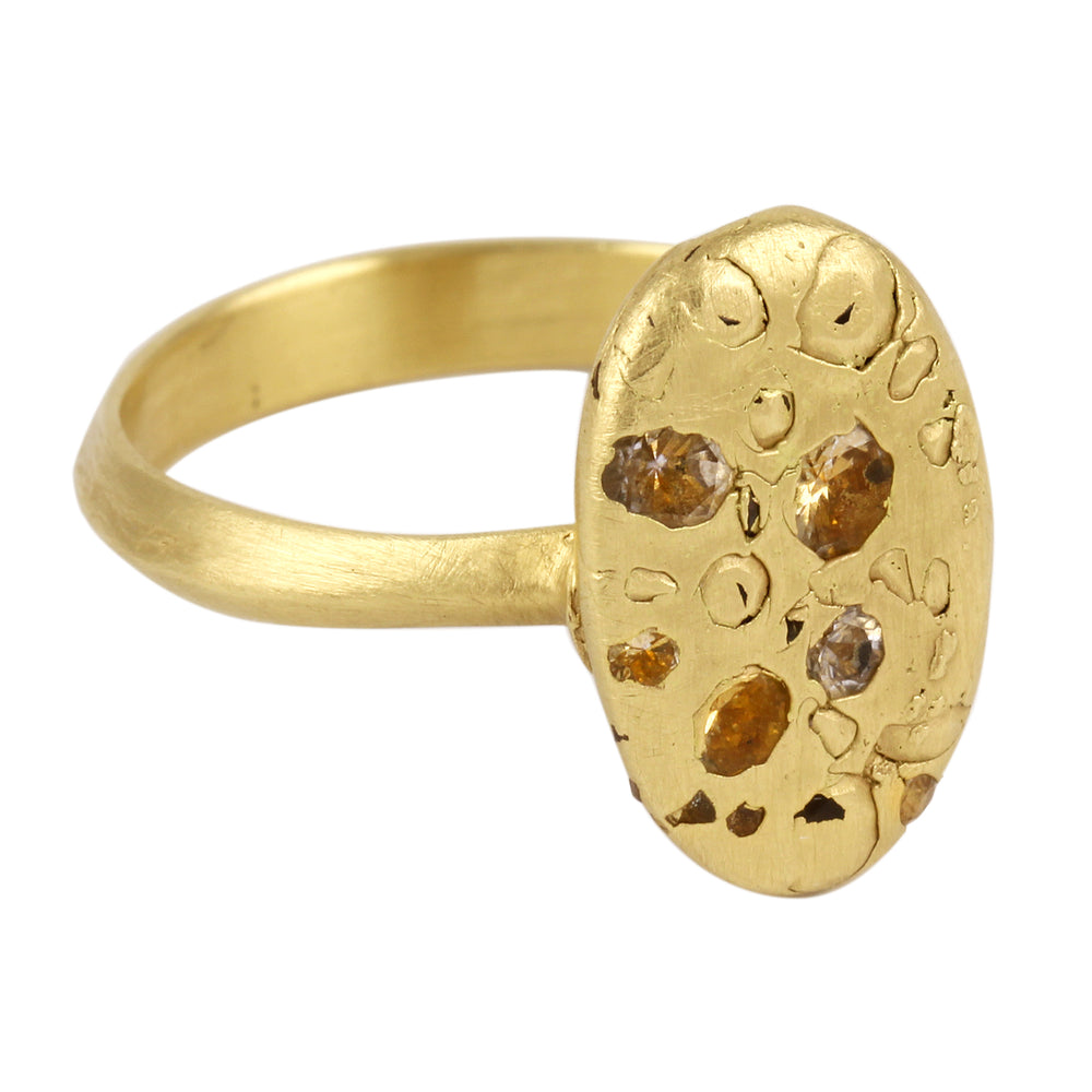
            
                Load image into Gallery viewer, Left side view of Elysian Signet Ring by Polly Wales
            
        